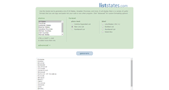 Desktop Screenshot of liststates.com
